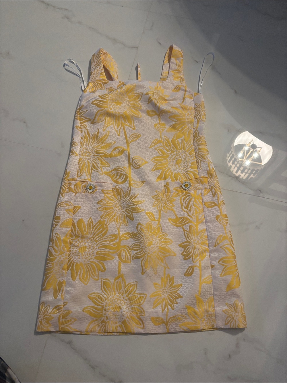 NWT Lilly Pulitzer Yellow Floral Sunflower Mini Dress